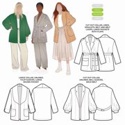 Style Arc Paper Sewing Pattern Loren Jacket Extension Pack - Jackets for Women
