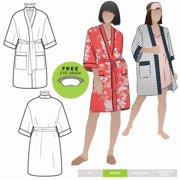 Style Arc Paper Sewing Pattern Loungewear Robe - Robes for Women