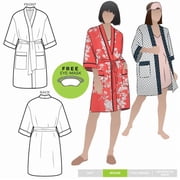 Style Arc Paper Sewing Pattern Loungewear Robe - Robes for Women