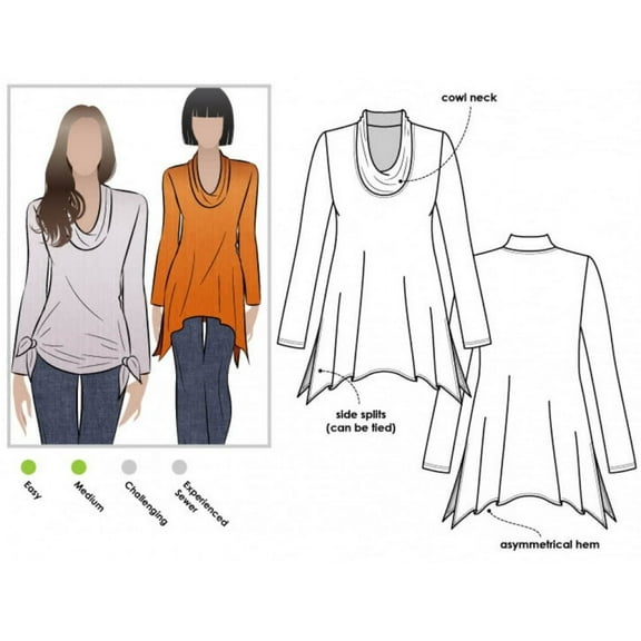 Style Arc Sewing Pattern Amy Top Women