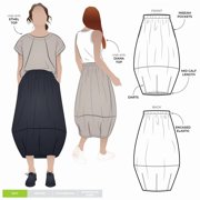 Style Arc Sewing Pattern Ayla Skirt - Skirts for Women - Sizes 28-36 - Easy