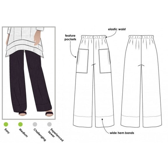 Style Arc Sewing Pattern Daisy Pants Women