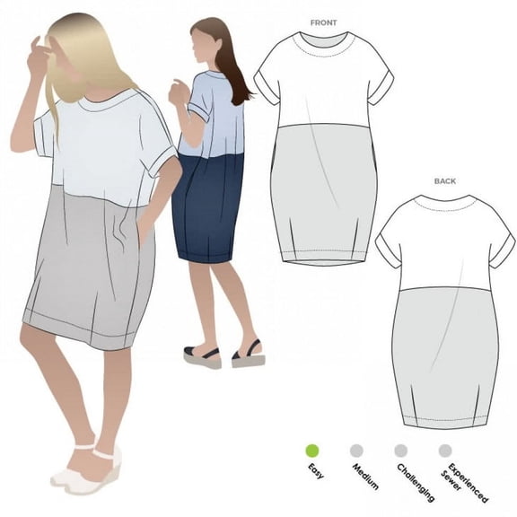Style Arc Sewing Pattern Eme Dress Women