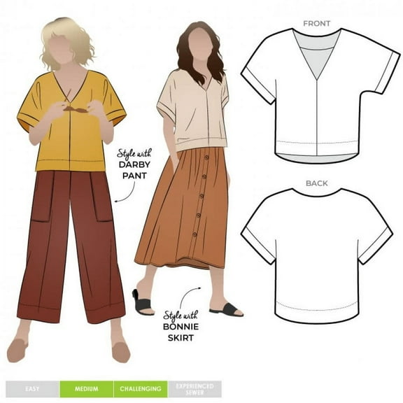 Style Arc Sewing Pattern Joan Top Women