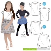 Style Arc Sewing Pattern Kids Amalia Knit T Kids Ages 1-8 Tops