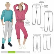 Style Arc Sewing Pattern Kids Riley Sweat Pants Kids, Teenagers Ages 8-16