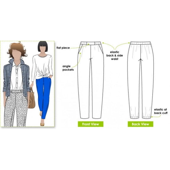 Style Arc Sewing Pattern Lola Pants Women