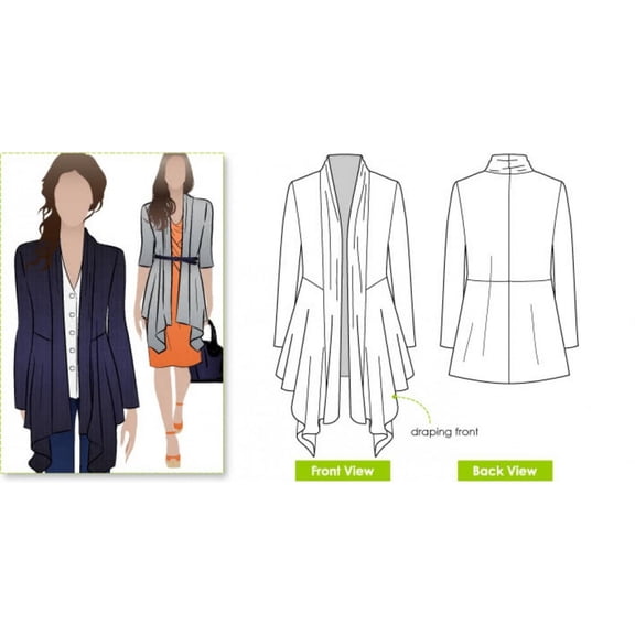 Style Arc Sewing Pattern Nina Cardigan Women