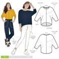 thumbnail image 1 of Style Arc Sewing Pattern Rhea Knit Top Women, 1 of 1