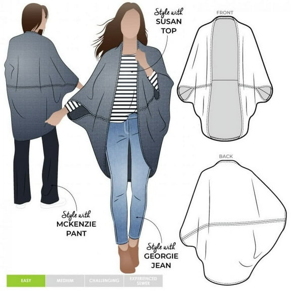 Style Arc Sewing Pattern Salma Wrap Women