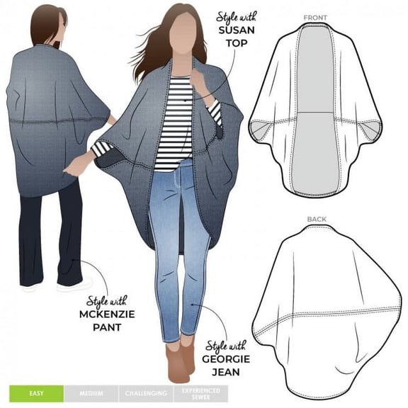 Style Arc Sewing Pattern Salma Wrap Women