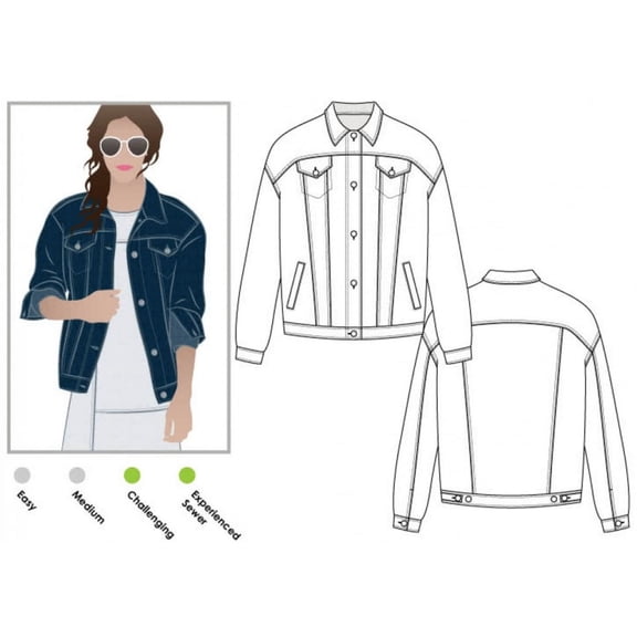 Style Arc Sewing Pattern Stevie Jean Jacket Women