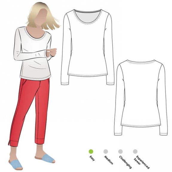 Style Arc Sewing Pattern Susan Top Women