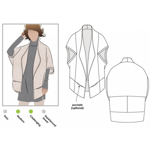 Style Arc Sewing Pattern Violet Jacket Women
