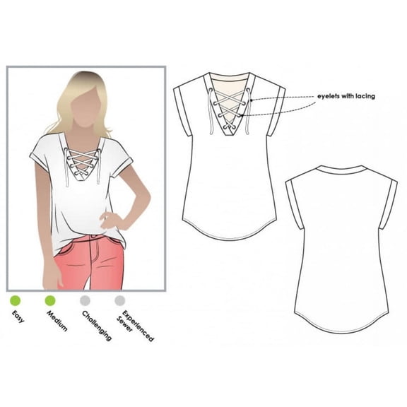 Style Arc Sewing Pattern Winona Top Women