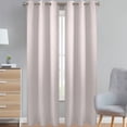 thumbnail image 1 of Style Basics 84 Inch Long Blackout Curtains For Bedroom 100% Total Light Blocking Thermal Insulated Lined Grommet (Greyish White, 37"W X 84"L (2 Panels)), 1 of 2