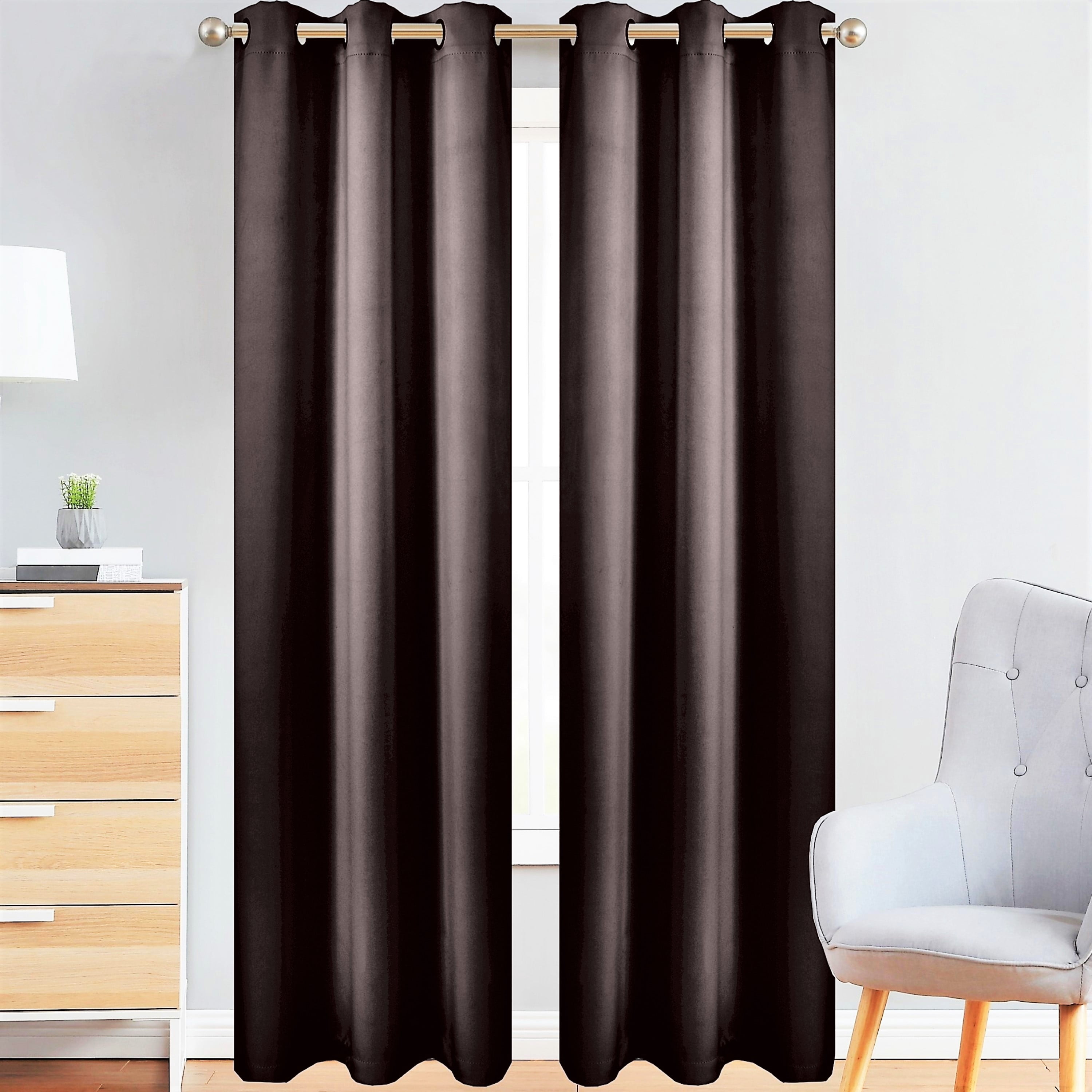 Style Basics 84 Inch Long Blackout Curtains For Bedroom 100% Total ...