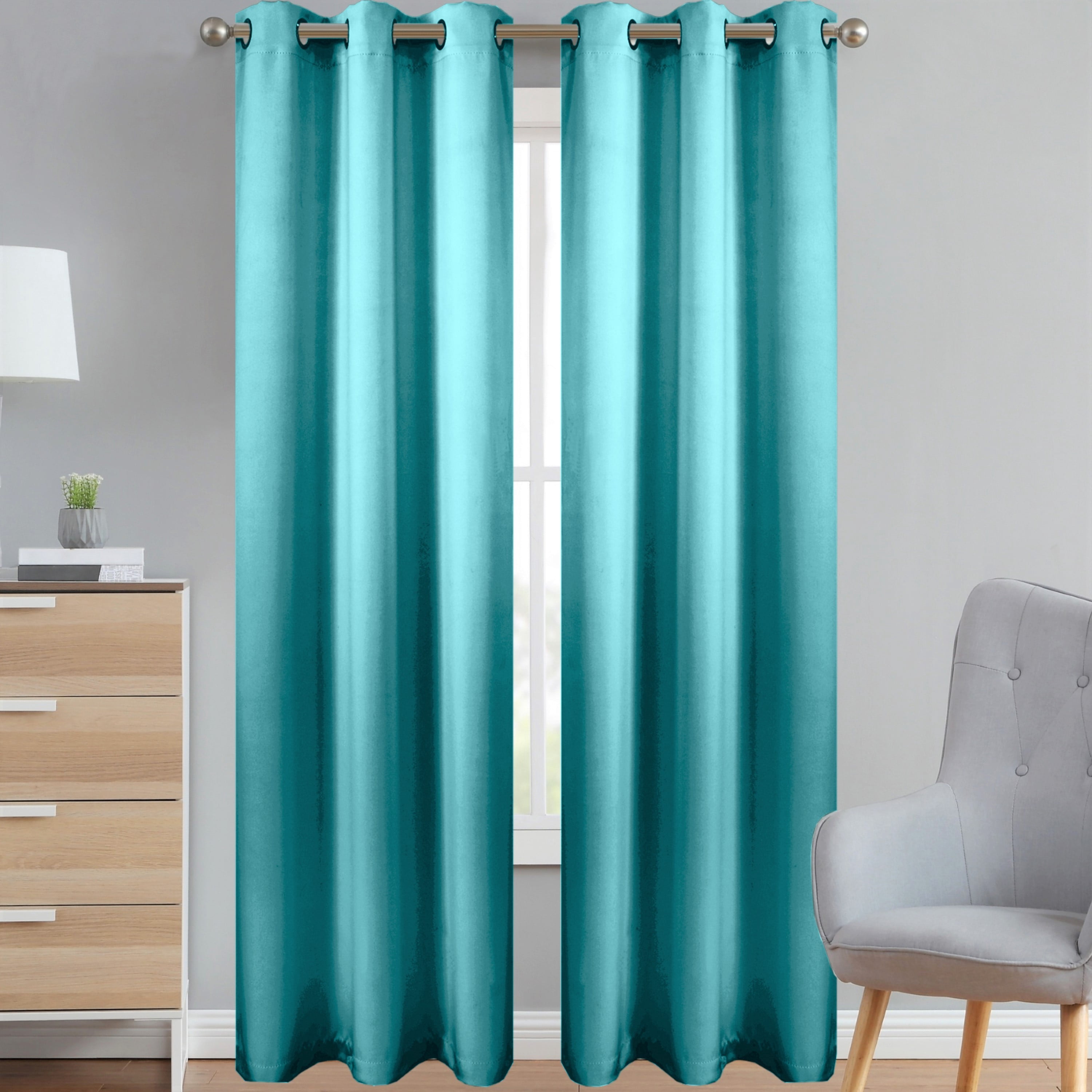 Style Basics 84 Inch Long Blackout Curtains For Bedroom 100% Total ...