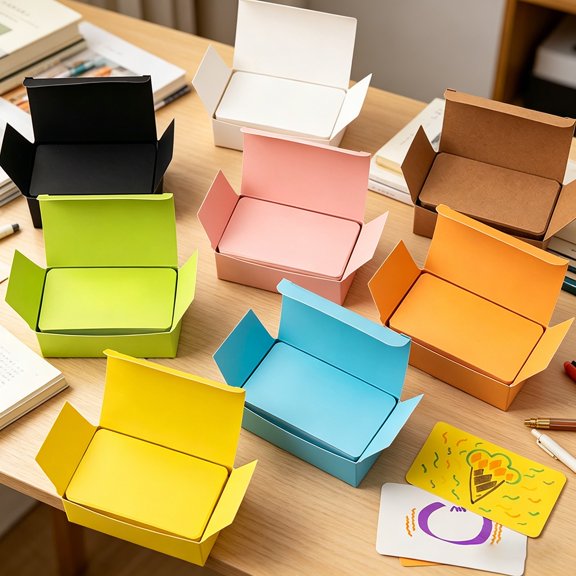 Style C Blank Colorful Word & Note Flashcards, Premium Wood Pulp Paper, Residue-Free Removable Sticky Notes Without Paper Stains