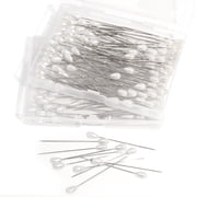 Style-Carry 200 Pack White Pearl Head Straight Pins, Pearl Head Corsage for DIY Craft and Sewing Supplies,Wedding Flower Decorations