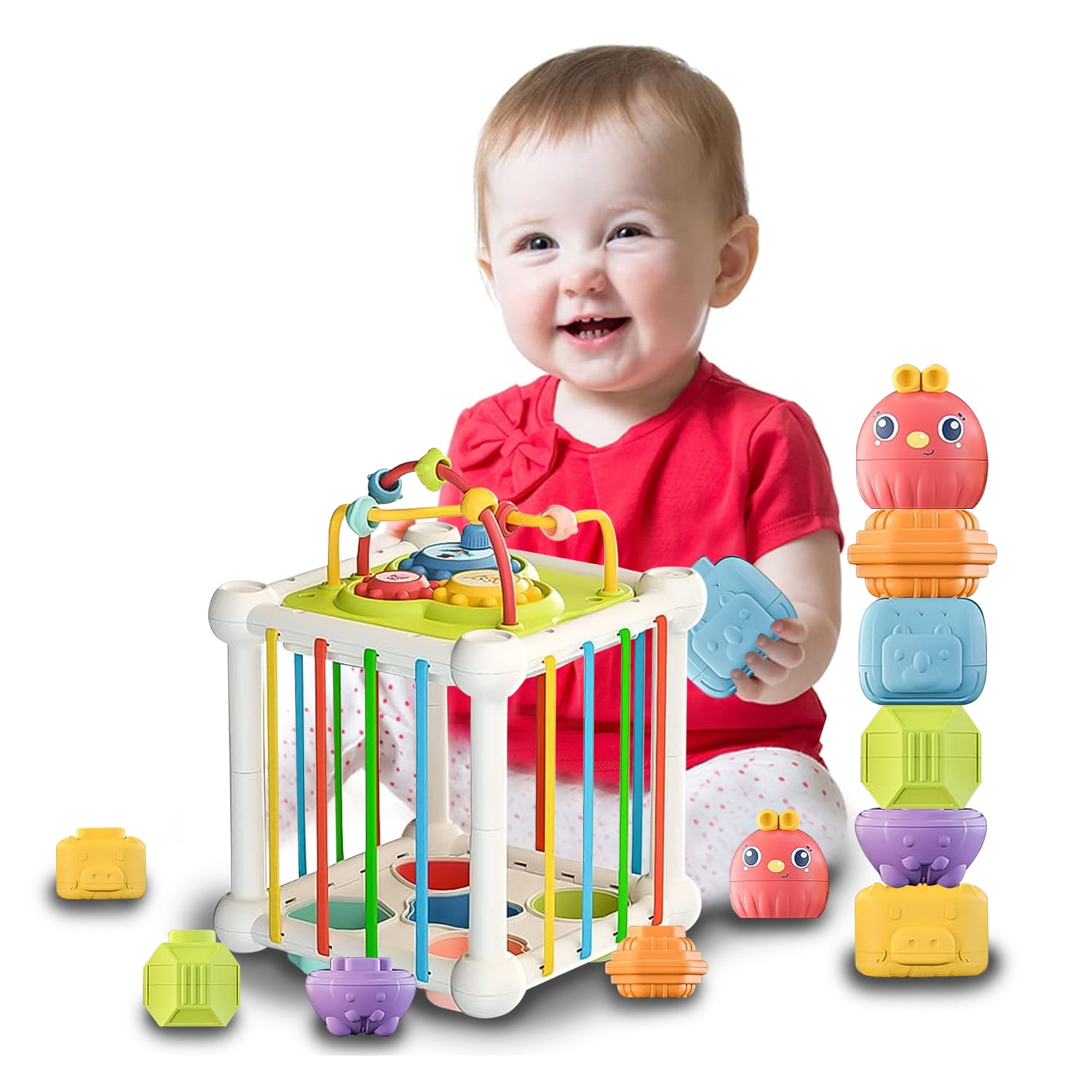 StyleCarry Baby Shape Sorter Toy, Montessori Toys, Developmental Toys