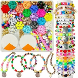 Wholesale 30Pcs 30 Style Polymer Clay Heishi Beaded Stretch Bracelets Set  with Inspiration Word 