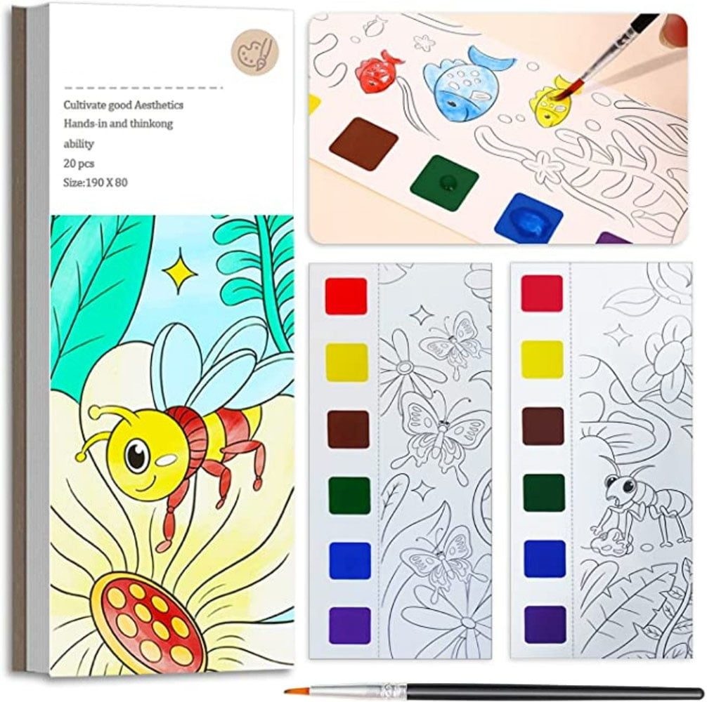 Arteza Ocean Coloring Book DIY Foldable 8x8 Canvas Frame - 30 Sheets