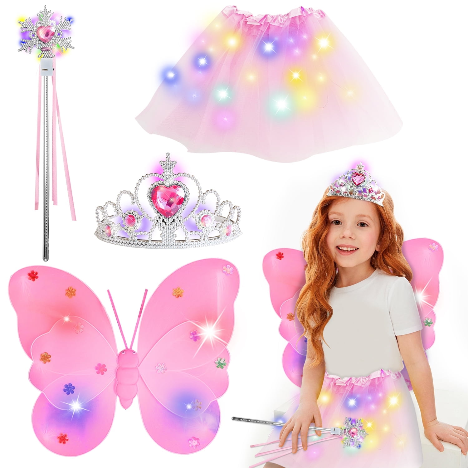 Style-Carry Princess Dress Up Butterfly Wings Toddler Toys, Girls - Main Image