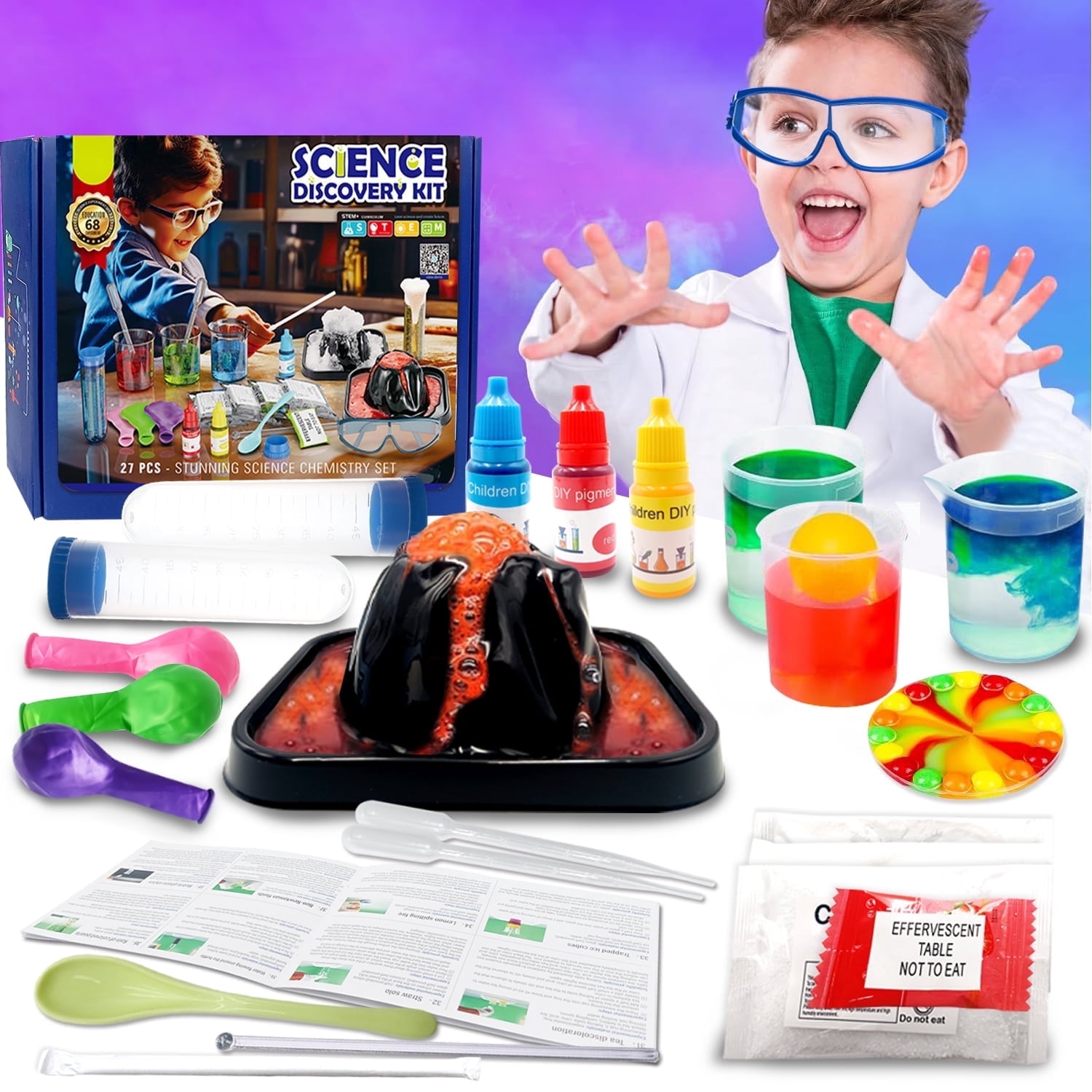 Science Kits for Kids, 68 Lab Experiments, STEM Scientist Toys for Boys ...