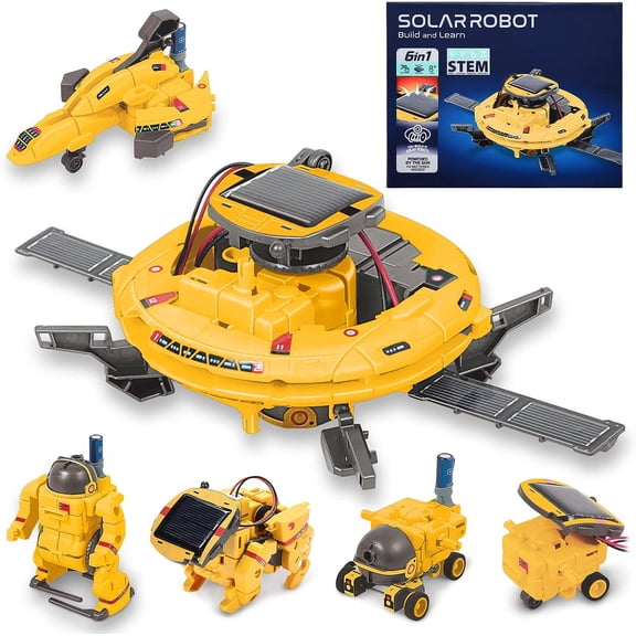 Style-Carry Space Solar Robot STEM Toys, Boys Toys Ages 8-12, Science Experiment Kits, Birthday Gift for Kids 7 8 9 10 11Year Old