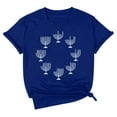 thumbnail image 1 of Style Casual Short Sleeve Graphic Printed For Hanukkah Celebration Comfortable Soft Tee With Inspirational Lettering Design For Everyday Wear, 1 of 2