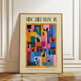 thumbnail image 1 of Style Cat Colorful Geometric Wall Art Print, Unframed Paper Poster 24x36in, 1 of 4