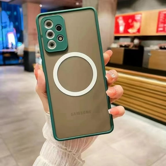 Style Clear Phone Case Designed for iPhone 14 Pro 6.1 Inch, Slim Fit Durable Hard PC Back with Shock Absorbent Soft TPU Bumper iPhone 14 Pro Compatible with Magsafe, Darkgreen