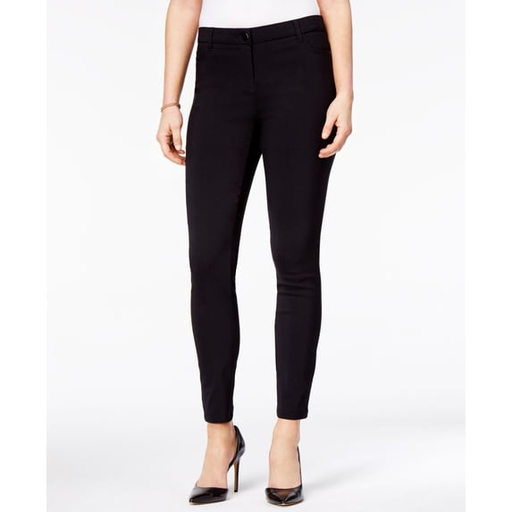 Style & Co 5 Pocket Skinny Pants Deep Black 6