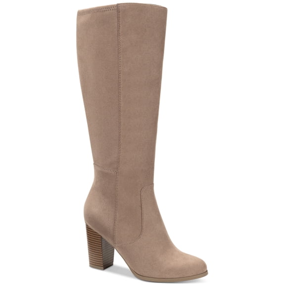 Style & Co Addyy Dress Boot for Women, Tan Micro, Size 11W/XWC