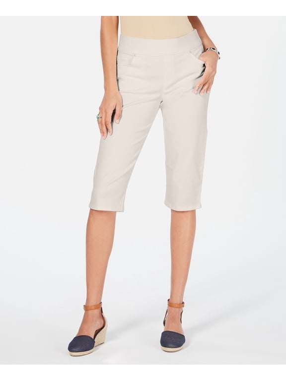 Style & Co Avery Pull On Skimmer Jeans Stonewall 2XL