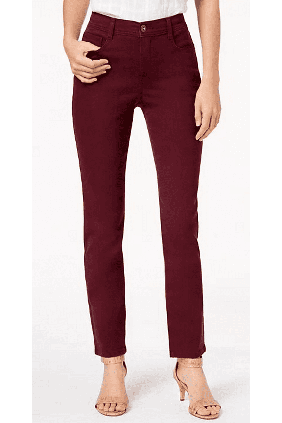 BERRY JAM Women's Petite Tummy-Control Slim-Leg Jeans, US 2P