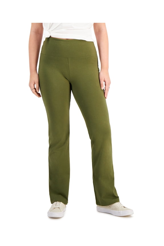 Style & Co Basic Bootcut Ankle Pants Winter Moss XL