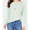 thumbnail image 1 of Style & Co Boat Neck Dolman Sleeve Sweater Light Green S, 1 of 2