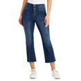 thumbnail image 1 of Style & Co Button Fly Cropped Jeans Paper Roses 16, 1 of 1