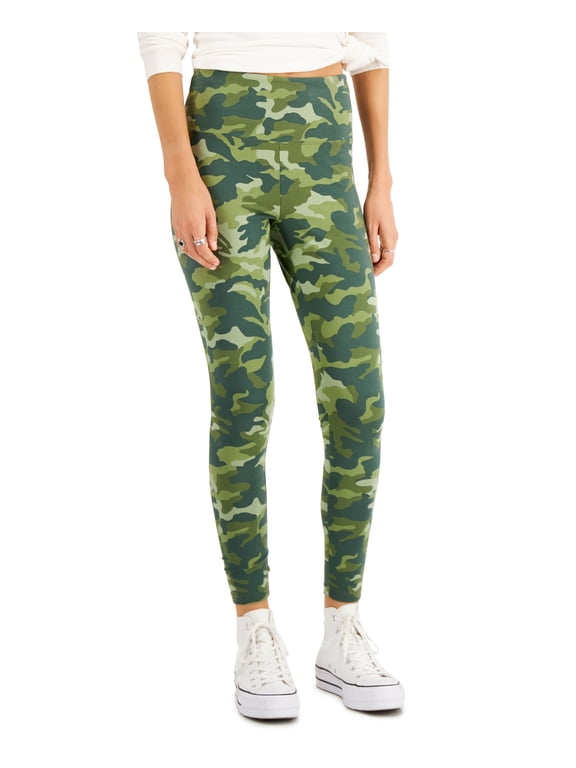 Style & Co Camouflage Print Leggings Winter Moss S