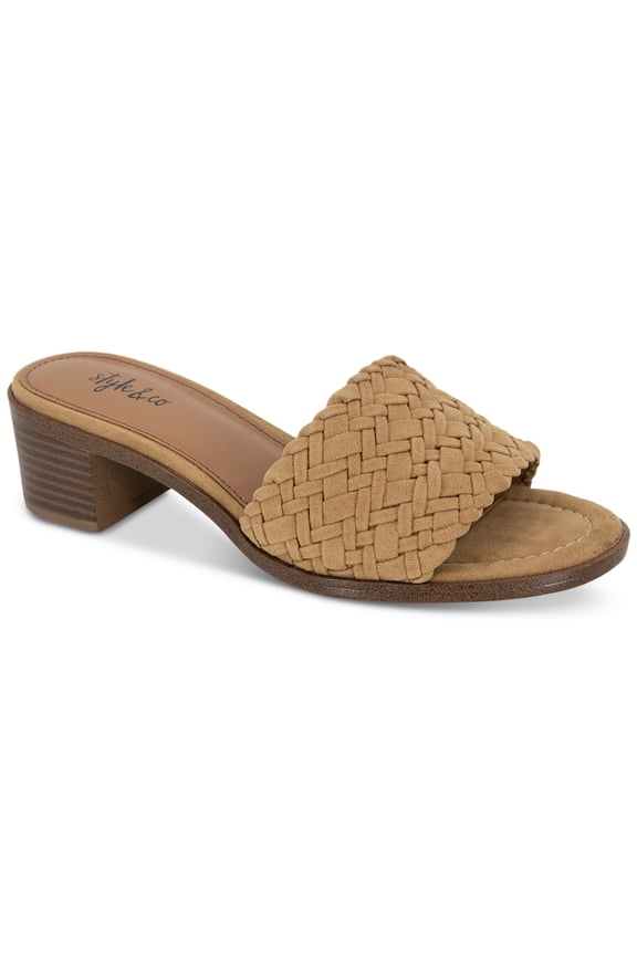 Style Co Cassandraa Woven Slide Dress S Tan Micro 8M