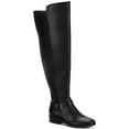 thumbnail image 1 of Style & Co Charlaa Womens Buckled Over-the-Knee Boots, Black Smooth, 10.5, 1 of 1