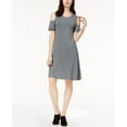 thumbnail image 1 of Style & Co Cold Shoulder A Line Dress Mid Heather Grey XL, 1 of 1
