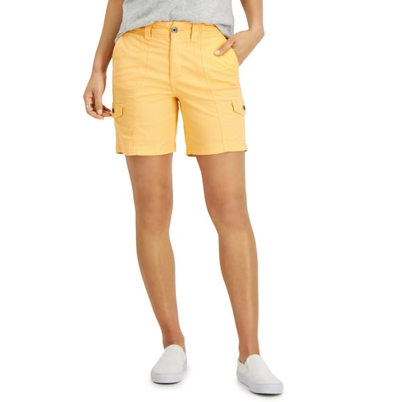 Style & Co Comfort Waist Cargo Shorts Soft Sherbet 16