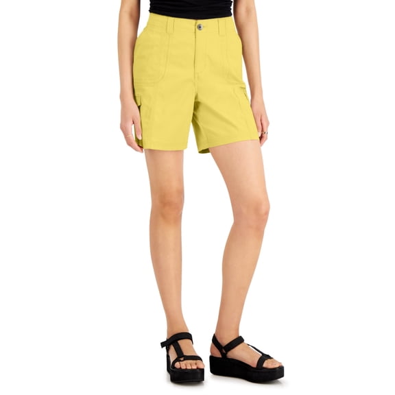 Style & Co Comfort Waist Cargo Shorts Sunbeam Yellow 16