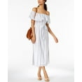 thumbnail image 1 of Style & Co Cotton Off The Shoulder Dress Excursion Stripe XL, 1 of 1