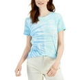 thumbnail image 1 of Style & Co Cotton Printed T-Shirt Green Rainforest XS, 1 of 1
