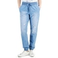 thumbnail image 1 of Style & Co Cotton Ripped Track Jeans Princeton Wash XS, 1 of 1