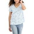 thumbnail image 1 of Style & Co Cotton Sunset Stars T-Shirt Blue Stars S, 1 of 1